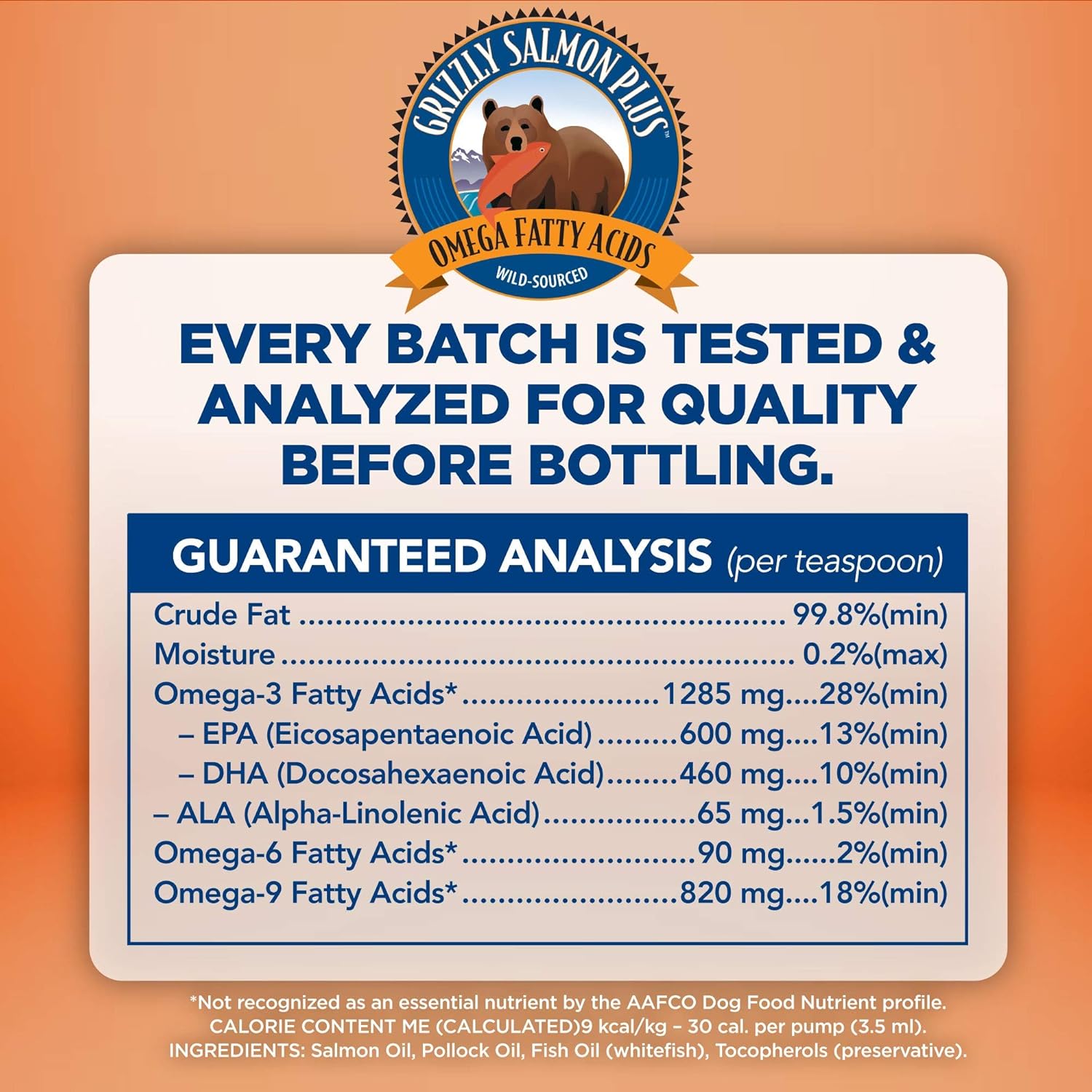Grizzly omegas wild Alaskan salmon supplement