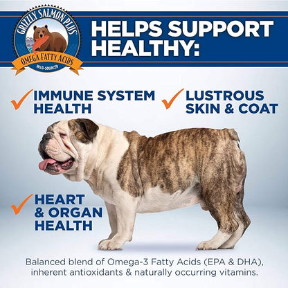 Grizzly omegas wild Alaskan salmon supplement