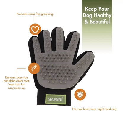Grooming glove safari de shed