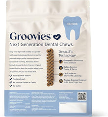 Groovies senior - small dog chews, 22 count
