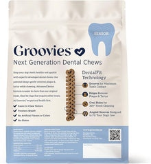 Groovives senior dental fit technology - medium 10 dog chews