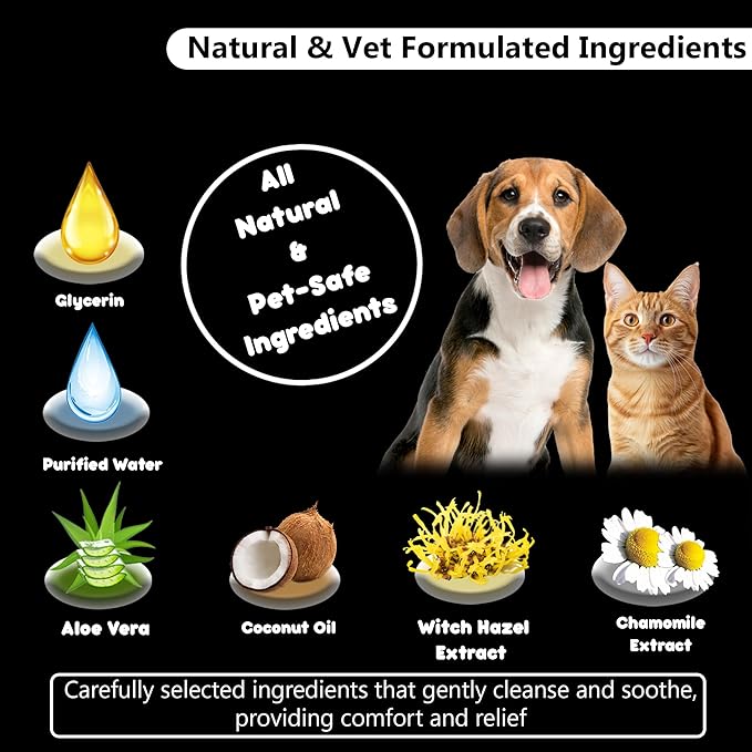 Hanu ear finger wipes dogs and cats 50 pre soaked wipes