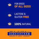 Happy Teeth Natural Cheese Dog Chews | Peanut Butter Flavor | Dental Chew | Protein Rich | Gluten Free - Lactose Free - Wheat Free - Soy Free | 2 Happy Teeth Chews per Resealable Pouch - dental dog treats - 857164007471