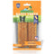 Happy Teeth Natural Cheese Dog Chews | Peanut Butter Flavor | Dental Chew | Protein Rich | Gluten Free - Lactose Free - Wheat Free - Soy Free | 2 Happy Teeth Chews per Resealable Pouch - dental dog treats - 857164007471