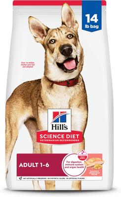 Hill Science Diet veterinarian recommended adult 1 - 6 dog food 14lbs