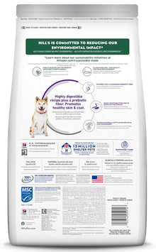 Hill's Science Diet Adult Sensitive Stomach & Sensitive Skin Pollock Meal, Barley & Insect Meal Recipe Dry Dog Food, 12 - lb bag 607731