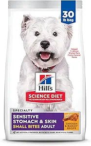 Hill's Science Diet Adult Sensitive Stomach & Sensitive Skin Small Bites Dry Dog Food, Chicken Recipe, 30 - lb bag 605053
