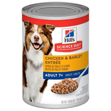Hills science diet chicken & barley entree adult 7+ wet canned dog food