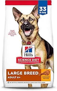 Hill's Science Diet Chicken Meal, Barely & Rice Recipe Large Breed Adult 6+ Premium Dry Dog Food 2044 33lbs