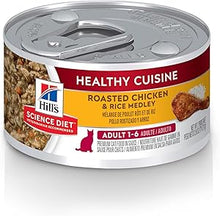 Hills science diet healthy cuisine roasted chicken & rice medley adult 1 - 6 wet canned cat food 2.9oz