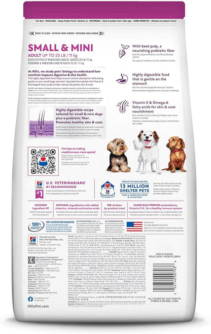 Hills science diet small & mini sensitive skin & stomach chicken recipe 4lbs 10439