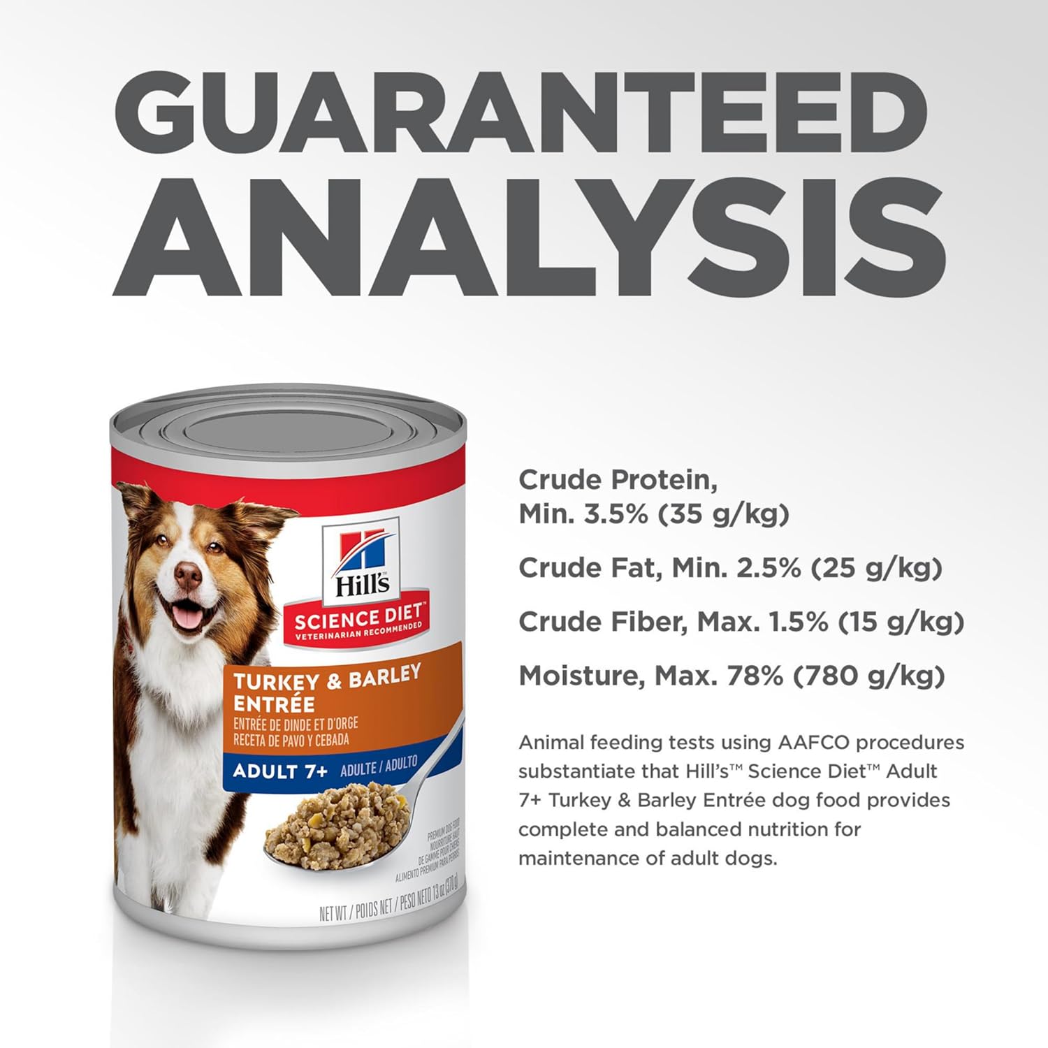 Hills science diet turkey barley entree adult 7