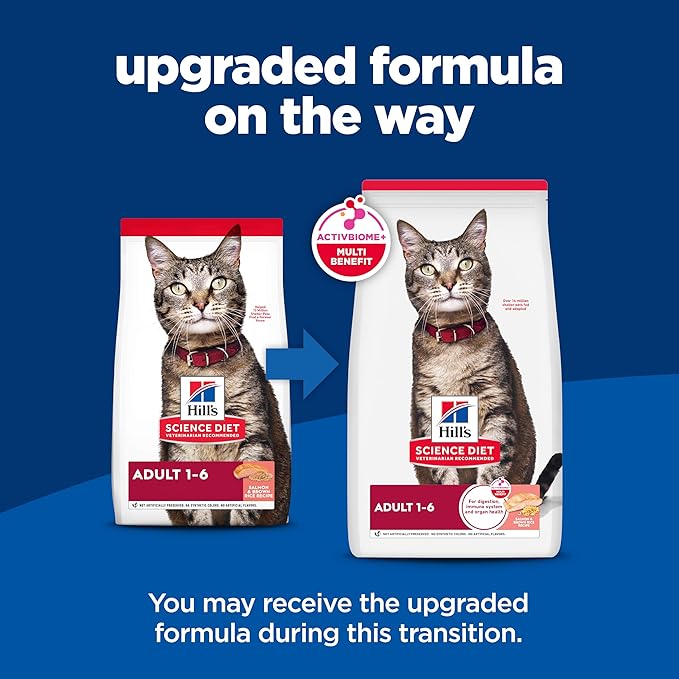 Hills science diet veterinarian recommended adult 1 - 6 cat food 3.5 lbs