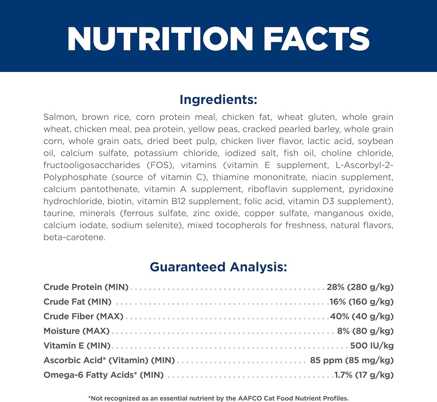 Hills science diet veterinarian recommended adult 1 - 6 cat food 3.5 lbs