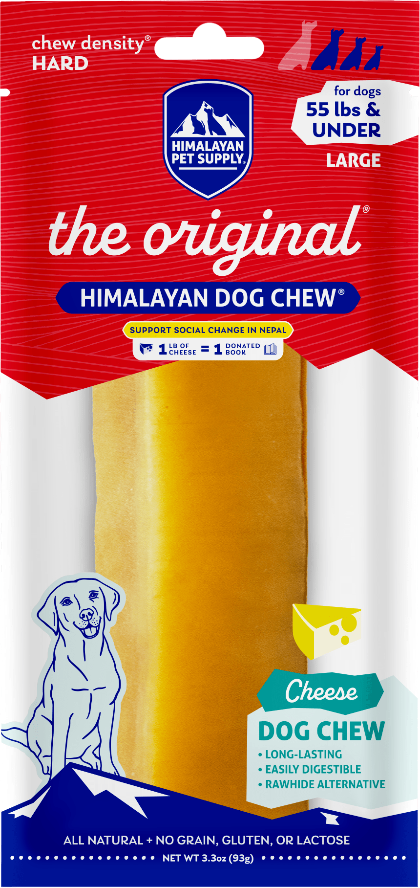 Himalayan pet supply cheese dog chew large