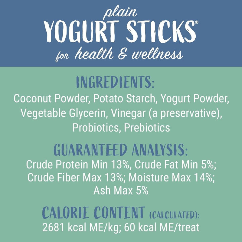 Himalayan Yogurt Sticks Prebiotic & Probiotics Protein Rich - Lactose Free - Gluten Free - Corn Free - Grain Free - 5 pieces of Droolicious Yogurt Sticks - Yogurt Flavor - dog treats probiotics - 850008942198