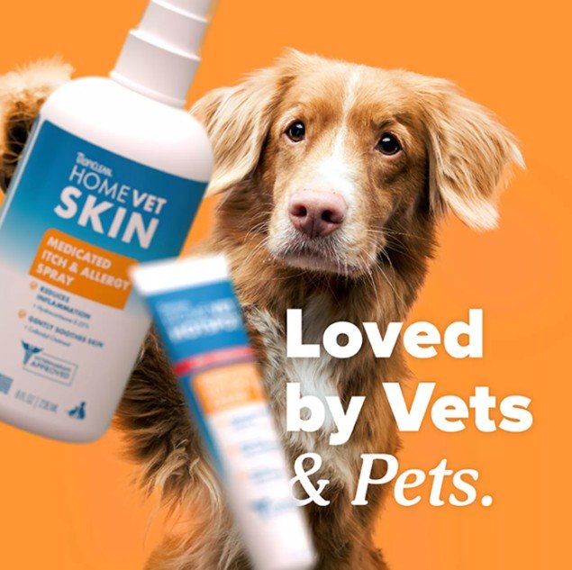 Home vet skin medicated itch and allergy spray