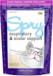 I clover spry respitory and ocular support cat treats 2.1 oz