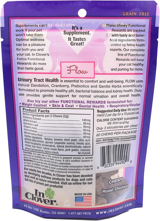 In Clover Flow | UT Health Soft Chew With Cranberry Extract for Cats