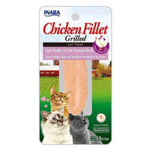 Inaba chicken fillet grilled extra tender in crab flavored broth 0.9oz cat treat