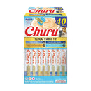 INABA Churu Grain - Free Squeezable Creamy Purée Cat Treat with Vitamin E & Taurine - Tuna Variety - 0.5 Ounces Each Tube - 40 Tubes - cat treat - 850030015518