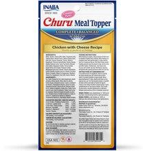 Inaba Churu meal topper complete and balanced chicken with cheese recipe 4 count