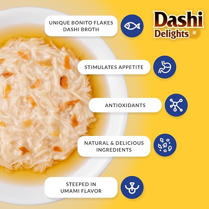 Inaba dashi delights chicken with tuna recipe wet cat food 2.5oz