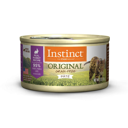 Instinct Grain - Free Wet Cat Food Pâté - Rabbit, 3 oz Can