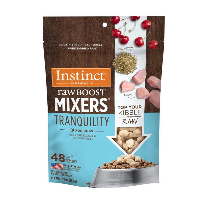 Instinct Raw Boost Mixers Freeze - Dried Dog Food Topper with Functional Ingredients - Tranquility, 12.5 oz. Bag - freeze dried dog food - 769949600756