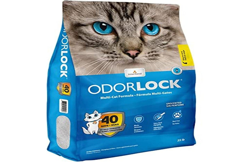 Intersand Odour Lock Unscented Clay Litter - 25 Pounds - cat litter - 777979211255