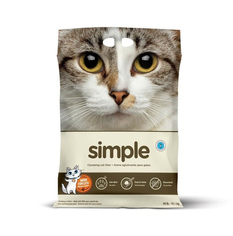 Intersand Simple Clay Litter For Cat - 40 lbs - cat litter - 777979220400