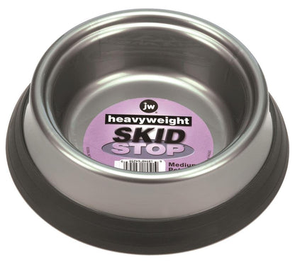 JW Pet Heavy Weight Skid Stop Dog Bowl - Medium - Colors Vary - dog bowl - 618940642589