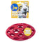 JW Pet Hol - ee Football Dog Toy Puzzle Ball, Natural Rubber, Medium (6.5 Inch Length), Colors May Vary - 618940431190