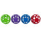 JW Pet Hol - ee Roller Dog Toy Puzzle Ball, Natural Rubber, Large (5.5 Inch Diameter), Colors May Vary - 618940431121