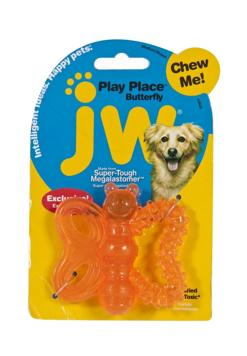 JW Pet Playplace Butterfly Teether, Multicolor - 618940436201