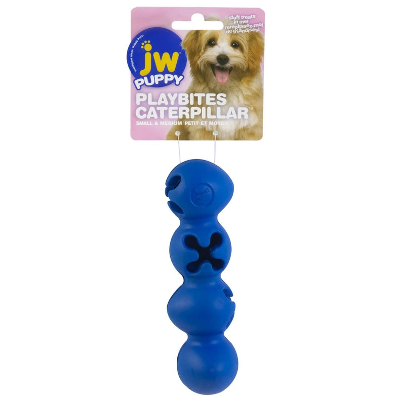 JW Playbites Caterpillar Treat Dispenser Toy Small - 029695309540