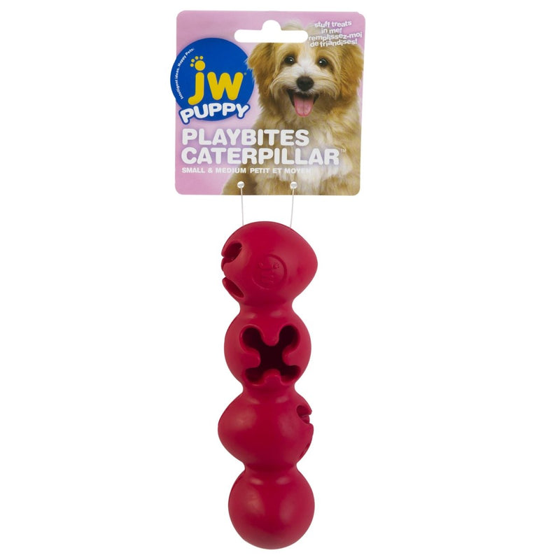 JW Playbites Caterpillar Treat Dispenser Toy Small - 029695309540