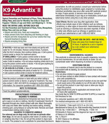K9 Advantix ll tick and flea repellent small dog 1 dose