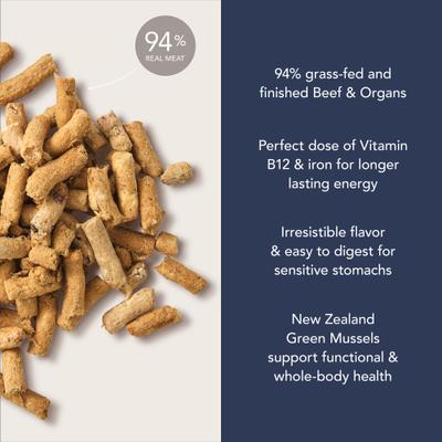 K9 Natural New Zealand beef feast feed or top 3.5 oz freeze dried dog food