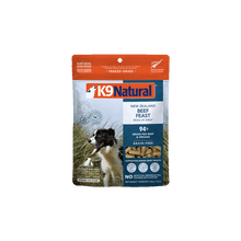 K9 Natural New Zealand beef feast feed or top 3.5 oz freeze dried dog food