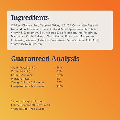 K9 Natural New Zealand chicken feast feed or top 3.5 oz freeze dried dog food