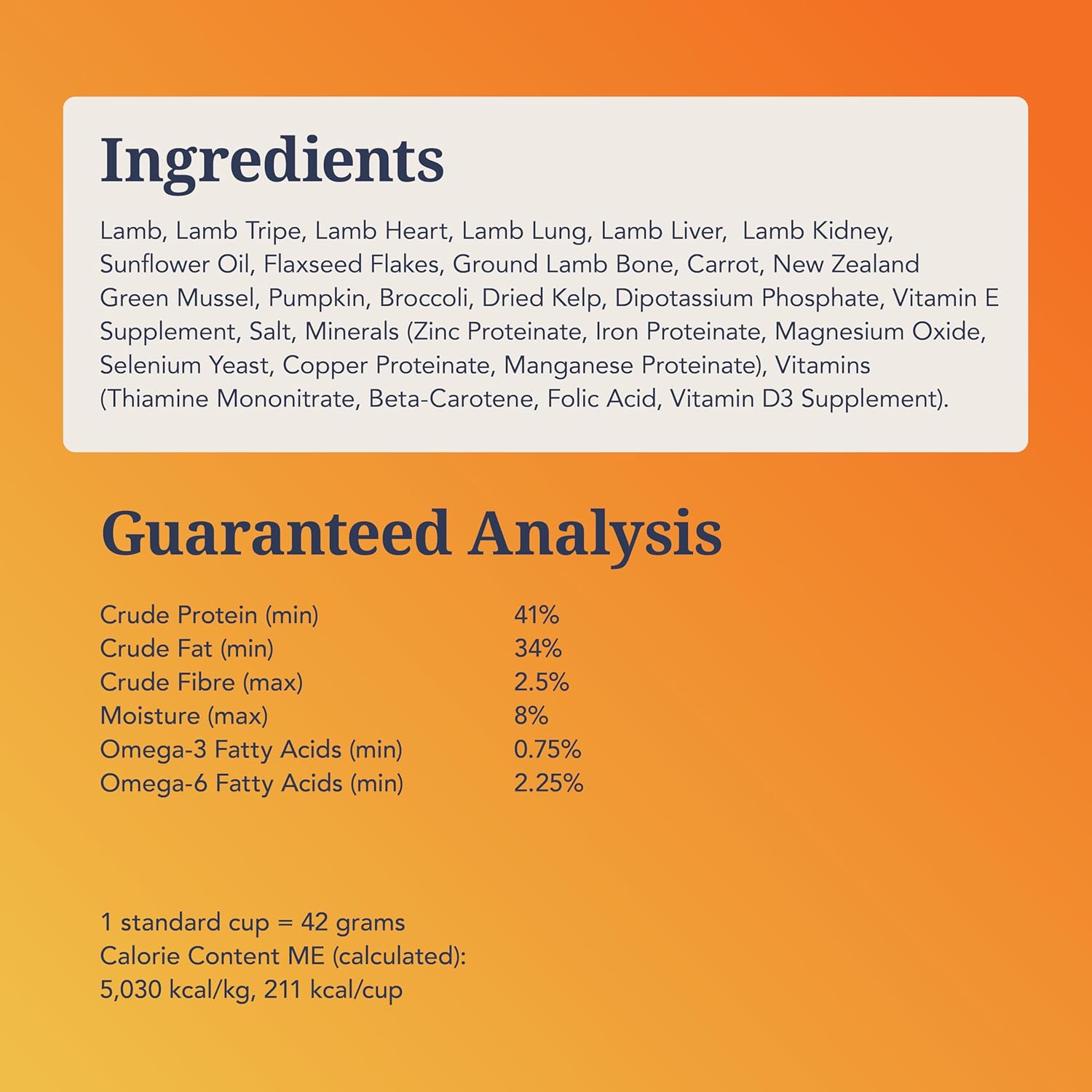 K9 Natural New Zealand lamb feast feed or top 3.5 oz freeze dried dog food