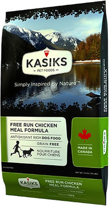 Kasiks free run chicken meal formula dry dog kibble 5lbs