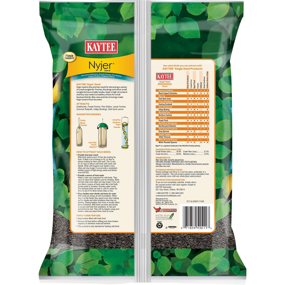 Kaytee Nyjer Seed Wild Bird Food, 3 Pound - 071859930114