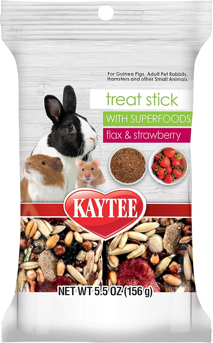 Kaytee treat stick flax and strawberry