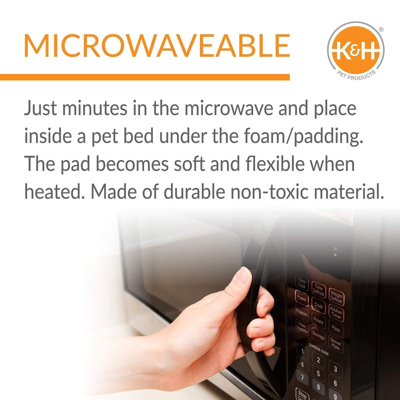 K&H Pet Products Microwavable Pet Bed - Warmer Blue - 9" x 9" - 655199031115