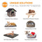 K&H Pet Products Self - Warming Kitty Bed Hooded Pet Bed for Cats and Dogs - Tan Large - 20 Inches - 655199029976