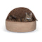 K&H Pet Products Self - Warming Kitty Bed Hooded Pet Bed for Cats and Dogs - Tan Large - 20 Inches - 655199029976