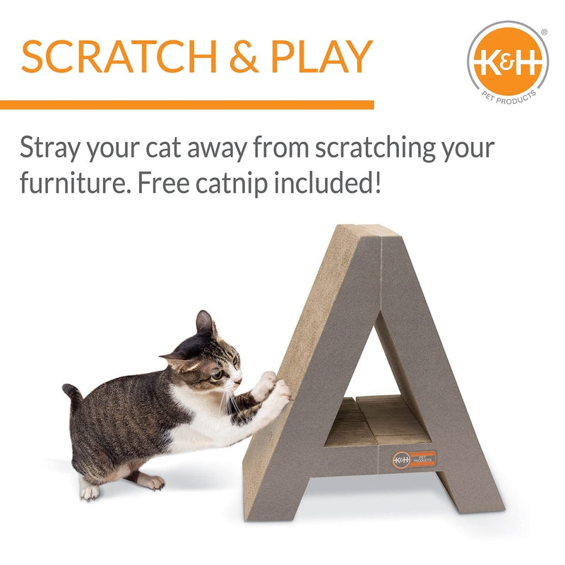 K&H Pet Scratcher Cardboard Cat Scratcher Toy - 9 X 14 X 15 Inches - 655199022052