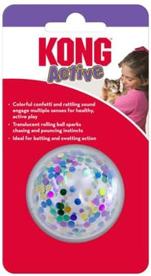 Kong active cat confetti ball